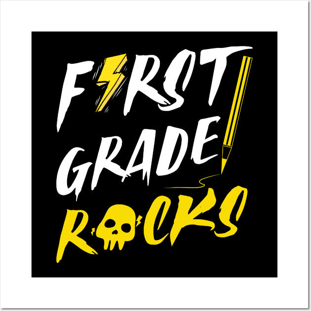 First Grade Rocks Wall Art by Cooldruck